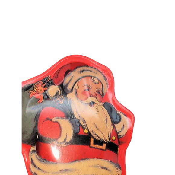 Vintage Hallmark Metal Old-Fashioned Christmas Holiday  Santa 2.75" Pin - Picture 2 of 4
